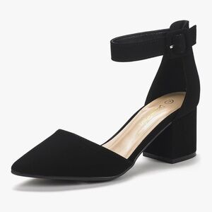 Dream Pairs Elegant Black Block Heels